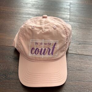 Prince Youth Girls Graphic Cap Peach Baseball Cap, adjustable.